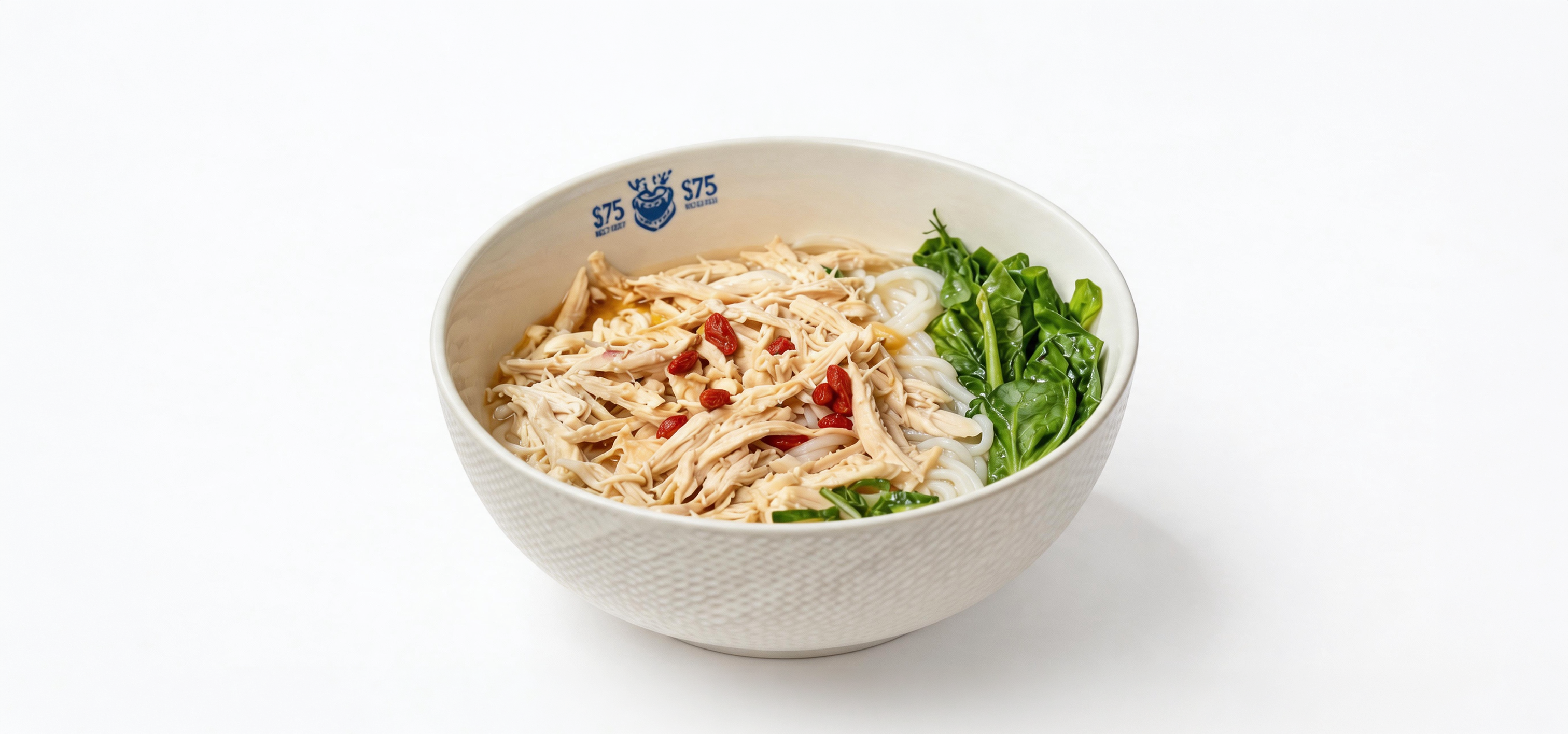 575 官网展示的米线与配菜